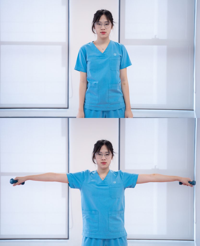 Bài tập Cánh tay chữ T (T-Raises)