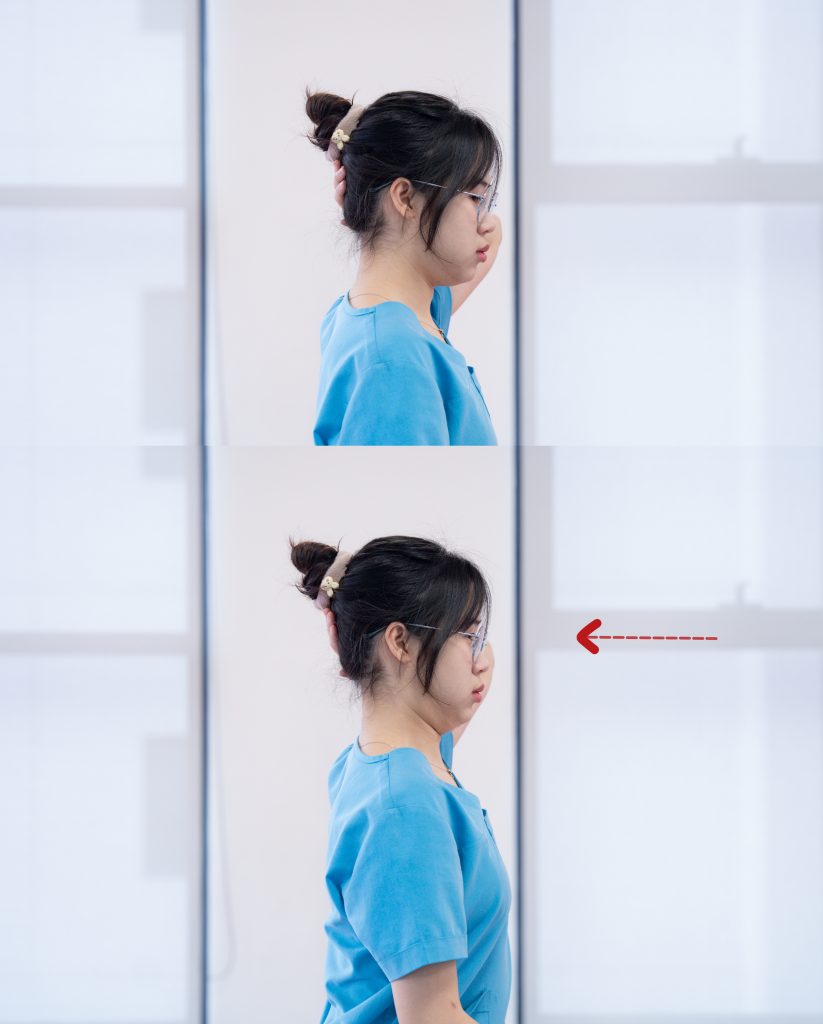 Bài tập Đẩy đầu ra sau có kháng lực (Isometric Neck Extension)