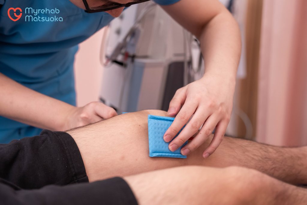 Tiến hành vật lý trị liệu tạo MYREHAB MATSUOKA ứng dụng công nghệ hiện đại với sự hỗ trợ của nhân viên y tế giàu kinh nghiệm