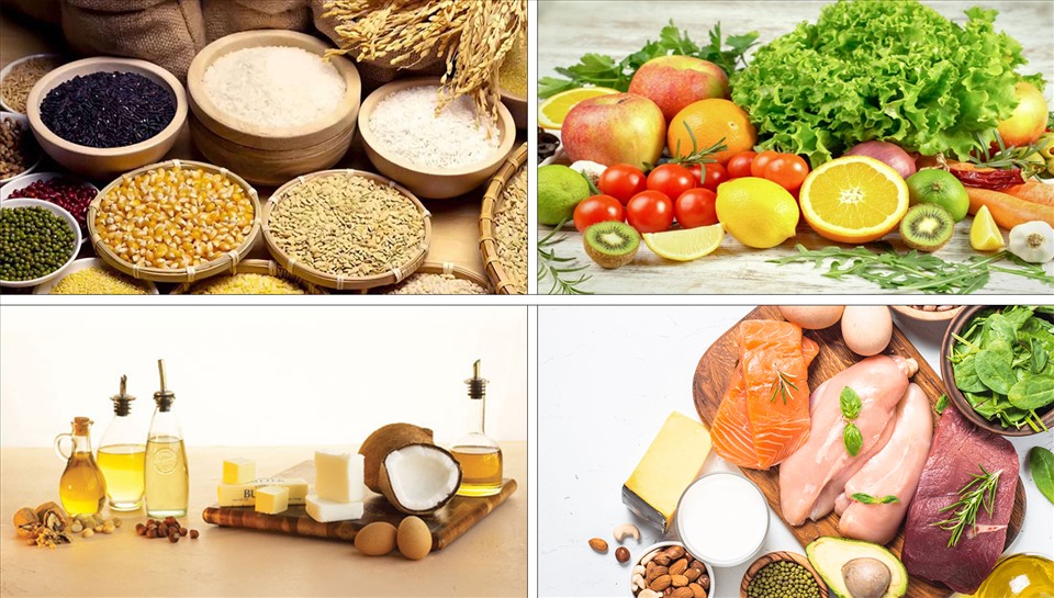 Protein, chất béo, carbohydrate, vitamin và chất khoáng là 4 nhóm dinh dưỡng cần thiết trong chế độ dinh dưỡng cho quá trình phục hồi cơ thể
