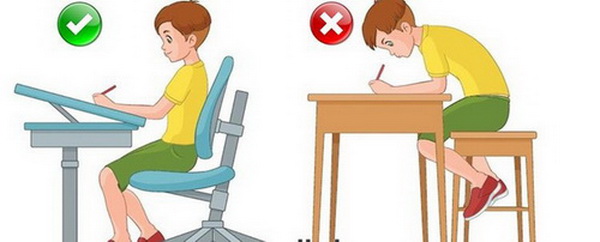 Bàn ghế không phù hợp để ngồi học và làm việc