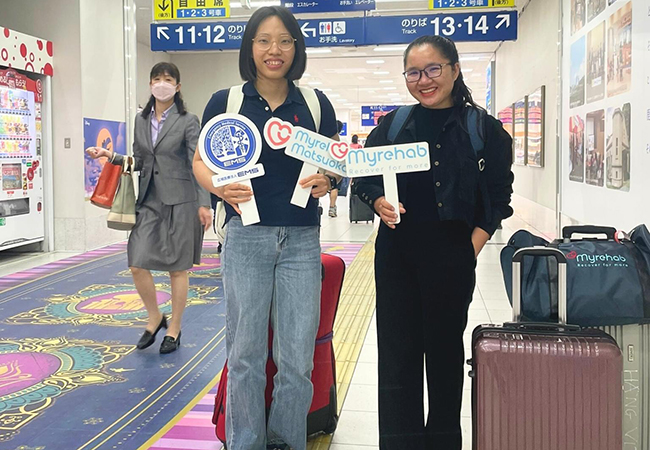 Đội ngũ Myrehab Matsuoka sang Nhật tập huấn