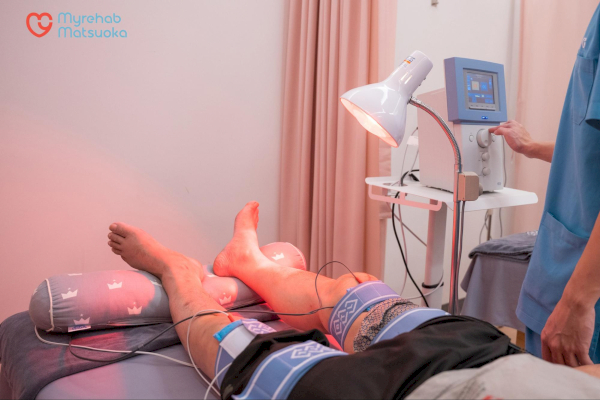 Hệ thống thiết bị y tế hiện đại được sử dụng khi thực hiện vật lý trị liệu phục hồi chức năng cho bệnh nhân tại Myrehab.