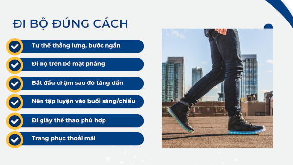 Hướng dẫn cách đi bộ đúng cách