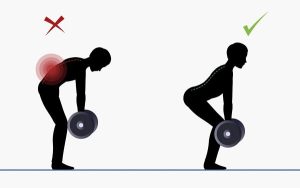 Mất cảm giác ổn định của lưng khi thực hiện sai động tác